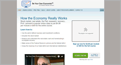 Desktop Screenshot of beyourowneconomist.com