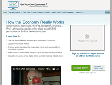 Tablet Screenshot of beyourowneconomist.com